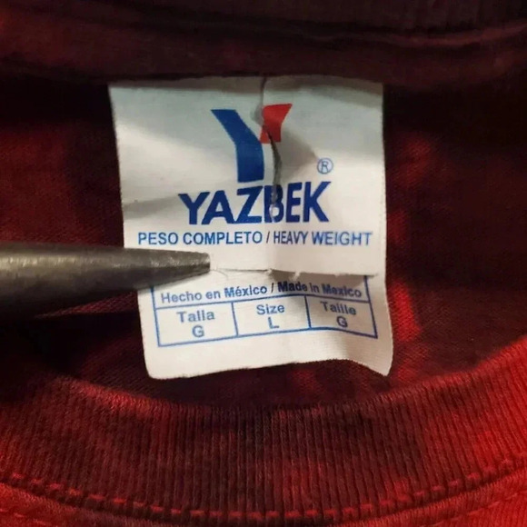 Rasta Lion Graphic Reggae Shirt Mens Size Large Red Tie  Dye Mexico Vacation Tee - Picture 3 of 10